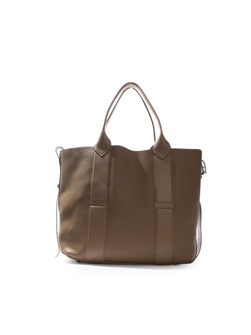 Borsa shopping Script Media in pelle Biscotto HOGAN | KBW01OA0300 UH9C808